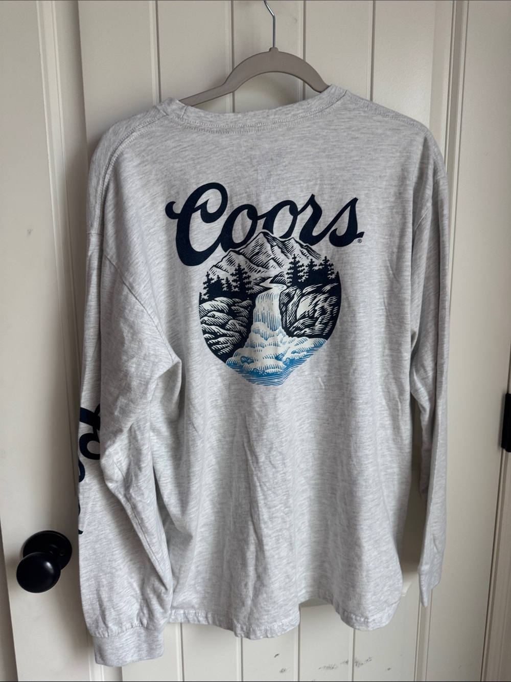 Men's Long Sleeve Tee - Light Heather Gray